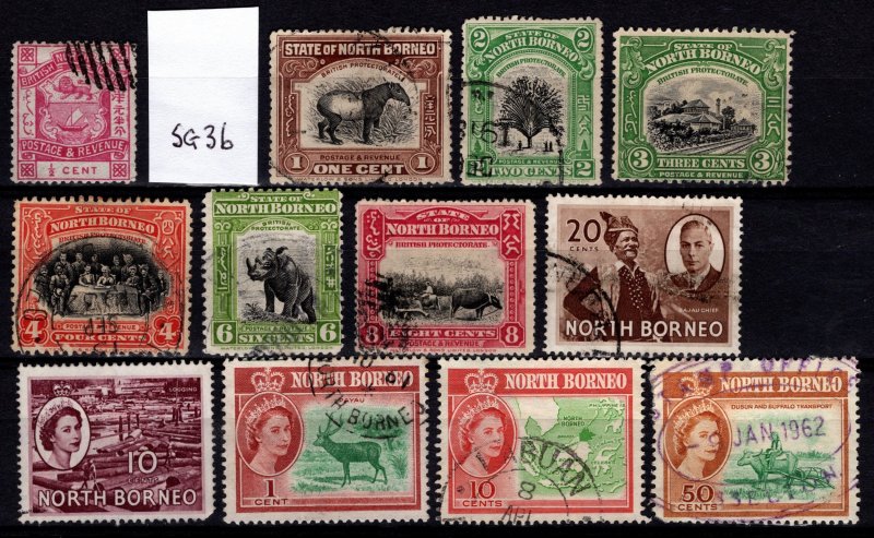 North Borneo various issues [Used]