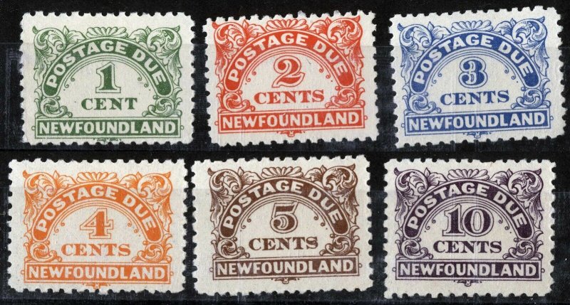 Newfoundland Sc J1-J6 Hinged Original Gum Set