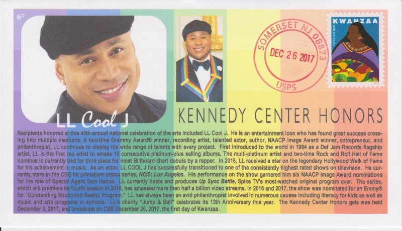 6° Cachets LL Cool J rapper 2017 Kennedy Center Honoree 