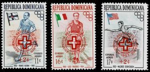 1957 Dominican Republic Semi-Postal Air Mail Scot Numbers CB1-CB3 MNH