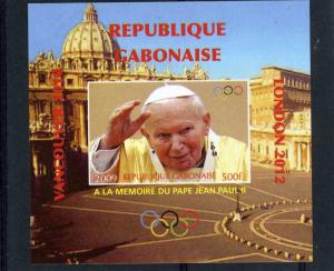 GABON 2009 Pope John Paul II Memory Deluxe s/s Mint (NH) VF #4