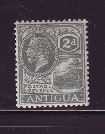 Antigua Sc 48 1921 2d gray George V stamp mint