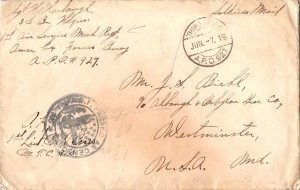 United States A.E.F. World War I Soldier's Free Mail 1919 Third Army, A.P.O. ...