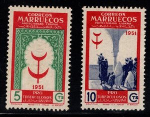 Spanish Morocco Scott 301-302 MH*