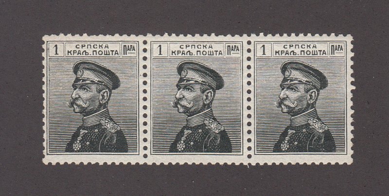 Serbia Scott #108 Strip, of 3 MH