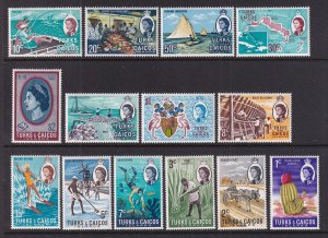 Turks and Caicos 217-230 MNH VF