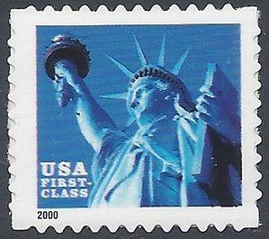 #3451 34c Statue of Liberty Booklet Single 2000 Mint NH