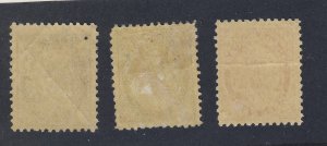 3x Canada Victoria ML stamps; #66-1/2c MNH #67-1c #69-3c Guide Value = $110.00