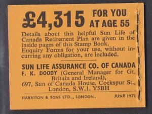 BK127 1971 Booklet MNH