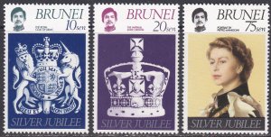Brunei Sc #226-228 MNH