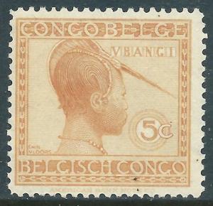 Belgian Congo, Sc #88, 5c MH