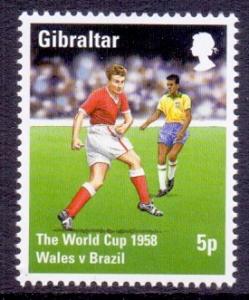 Gibraltar 1996 MNH European football championship  5p    #