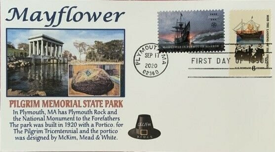 AFDCS 5524 Mayflower Plymouth Harbor Pilgrim Memorial State Park Mass Combo