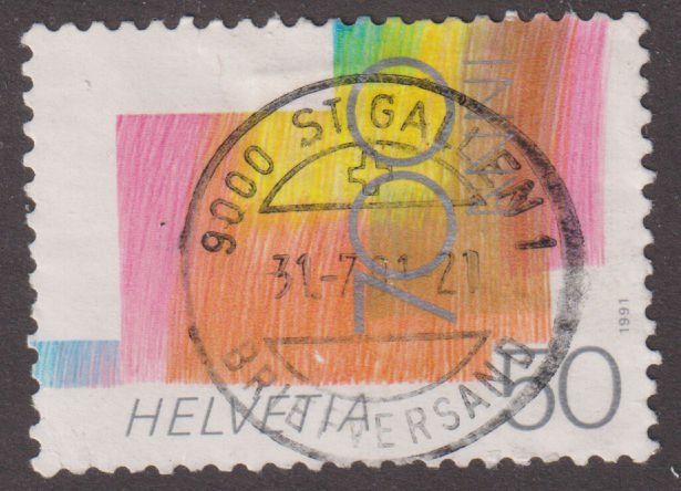 Switzerland 887 Swiss Confederation 1991