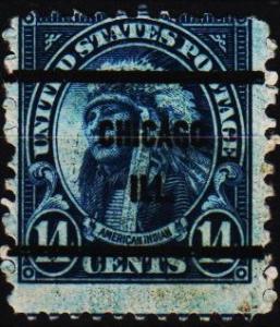 U.S.A. 1922 14c(Pre Cancel) S.G.695 Fine Used