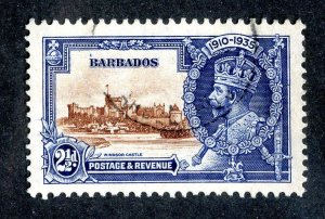 1935 Barbados Sc.# 188 used cv $6 ( 9669 BCXX )