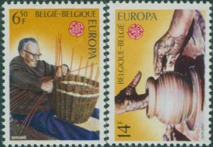 Belgium 1976 SG2427-2428 Europa set MNH