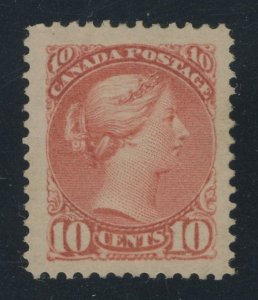 Canada 45a - 10 cent Small Queen - Dull Rose - XF Jumbo Mint hinged