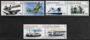 Falkland Islands Scott #'s 882 - 884 MNH