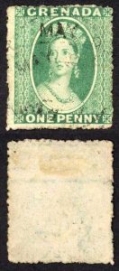 Grenada SG4 1/2d Green wmk small star rough perf 14 to 16 Cat 17 pounds