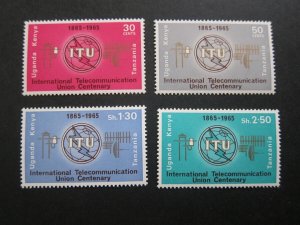 Kenya Uganda Tanganyika 1965 Sc 152-155 set MNH