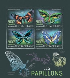 Centrafrique 2013 MNH - BUTTERFLIES. Michel Code: 4306-4309