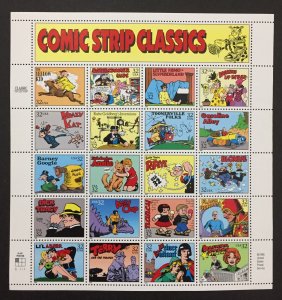 U.S. 1995 #3000 Sheet, Comic Strip Classics, MNH.