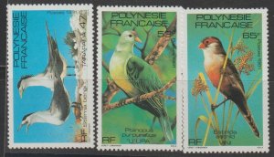 French Polynesia SC  349-351 Mint Never Hinged