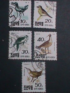 KOREA-1990 SC#2957-61-BEAUTIFUL LOVELY BIRDS CTO SET VERY FINE