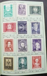 EDW1949SELL : AUSTRIA Mint & Used collection on Old Time approval book.