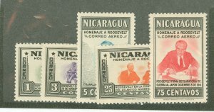 Nicaragua #C272-6  Single (Complete Set)