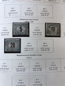 Hungary Postage Dues 144 Different In Mounts