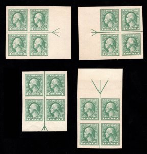 MOMEN: US STAMPS #531 ARROW BLOCKS OF 4 MINT OG NH SUPERB LOT #89313