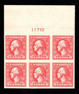 MOMEN: US STAMPS # 534A MINT OG NH PLATE BLOCK OF 6 $725 LOT #18905-66