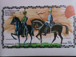 ​EYNHALLOW, SCOTLAND CENTENARY OF SIR WINSTON CHURCHILL -IMPERF MNH S/S VF
