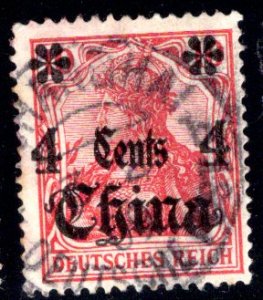 German Offices in China #39, Shanghai cancel, 3 Feb 1909, CV $1.60