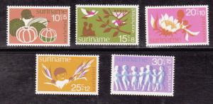 Surinam # B 211-215, Mint, Never Hinged