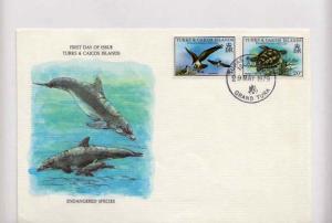 Turks & Caicos Is., First Day Cover, Marine Life