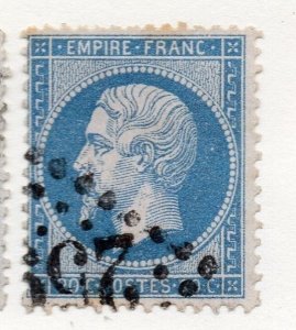 France 1862-71 Early Napoleon Issue Fine Used 20c. 136401