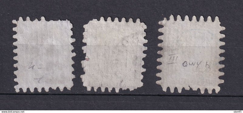 Finland 1866 Laid paper 5P Type I/II/III CV $760 Used 15942