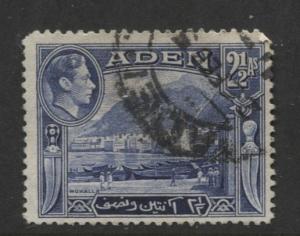 ADEN - Scott 21 - Aden Scenes - 1939- Used - Single 2.1/2a Stamp