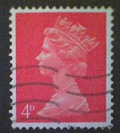 Great Britain, Scott #MH7, used(o), 1969, Machin: Queen Elizabeth II, 4d