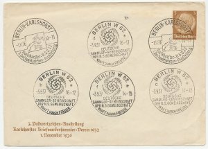 Postal stationery Germany 1937 Stamp Exhibition Karlshorst 1937 - Horse Jumping