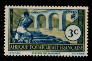 French Equatorial Africa Scott 35 MH* expect similar centering