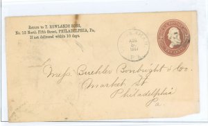 US U288 Only entire front of envelope