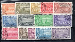 Bahamas 1948 KGVI fine used set to 5/- SG#178-191 WS16611