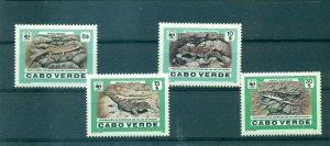 Cape Verde - Sc# 491-4. 1986 WWF, Reptiles. Key Set. MNH $50.50.