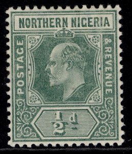 NORTHERN NIGERIA EDVII SG28, ½d green, M MINT.