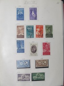 1958 Egypt Stamps MNH**MH* and Used LR105P22-