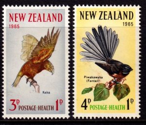 New Zealand 1965 Birds - Health Complete Mint MH Set SG 831-832